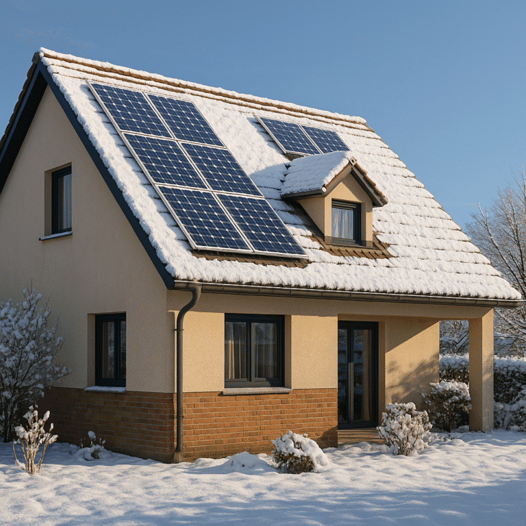 Pannelli solari in inverno