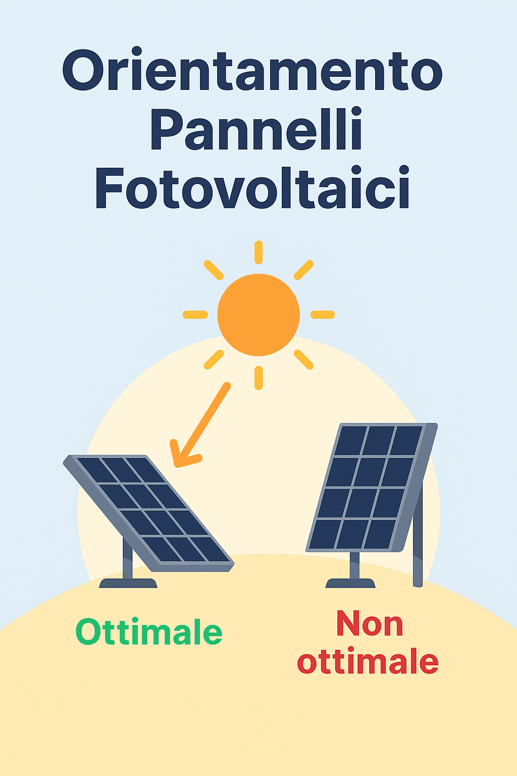 orientamento pannelli fotovoltaici