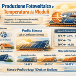 produzione fotovoltaico e temperatura moduli come stimare le perdite