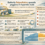 batteria fotovoltaico quando peggiora il risparmio reale