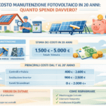 costo manutenzione fotovoltaico in 20 anni quanto spendi davvero