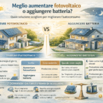 meglio aumentare fotovoltaico o aggiungere batteria guida pratica